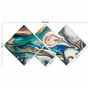 Wallity Conjunto de 4 Cuadros Decorativos de MDF Multicolor